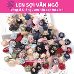 Combo 2 cái Hoa vải voan trang trí (26112)