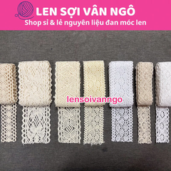 Combo 2 mét ren trang trí nón, giày, túi,…(26123)