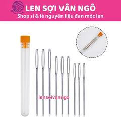 Set 9 kim khâu len kèm ống đựng kim (26035)