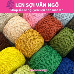 Sợi Macrame Cotton 2mm móc túi, mũ (cuộn 200gr) (26259)