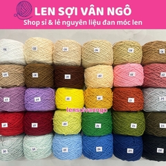 Sợi Macrame Cotton 2mm móc túi, mũ (cuộn 200gr) (26259)