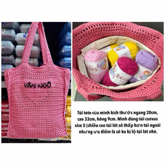 PK túi: Túi vải canvas rút dây S2 (Ngang 24cm x Cao 17cm)(26127)