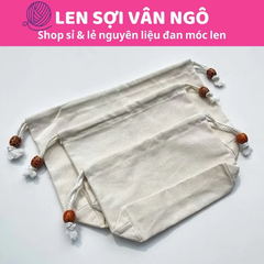 PK túi: Túi vải canvas rút dây S2 (Ngang 24cm x Cao 17cm)(26127)