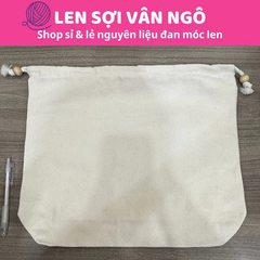 PK túi: Túi vải canvas rút dây S4 (Ngang 40cm x Cao 34cm)(26129)