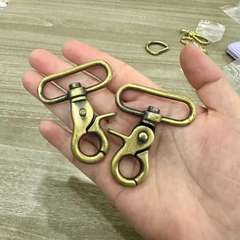 PK túi: 1 cặp càng cua màu đồng lọt lòng 3.5cm (26154)