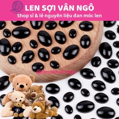 Mắt thú dán hình oval (túi 9 - 45 cặp)