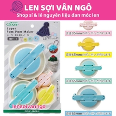 Bộ 4 dụng cụ làm pompom Clover (hàng nội địa Nhật)