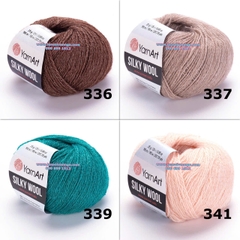 Len YarnArt SILKY WOOL (cuộn 25gr) (26321)
