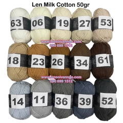 Len Milk Cotton 50gr (mác đen) (26276)