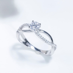 Nhẫn nữ Đai xoắn infinity sre019 ổ 5,4mm