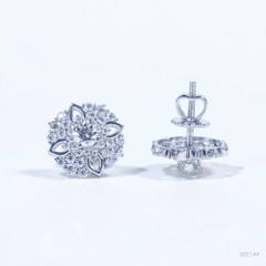 Bông tai Halo Chốt ren see144 ổ 5mm