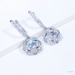 Bông tai Bông hoa Chốt bật see158 ổ 6.0mm