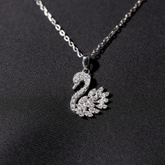 Mặt Dây Thiên Nga FULL MOISSANITE - SPE236(Không kèm dây)
