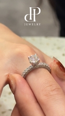 NHẪN NỮ FULL MOISSANITE 6.3 LY – TỎA SÁNG VẺ ĐẸP THANH LỊCH