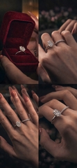 FULL MOISSANITE VIÊN CHỦ OVAL 8*12 MỀM MẠI, DỊU DÀNG, SANG TRỌNG,  SRE007