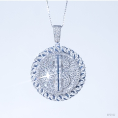 Mặt dây Dollar viền Cuban spe102 dk 40mm