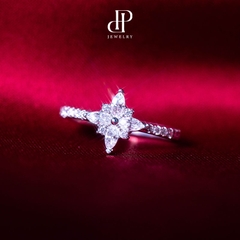HPJ HOA 4 CÁNH FULL MOISSANITE - SRE043