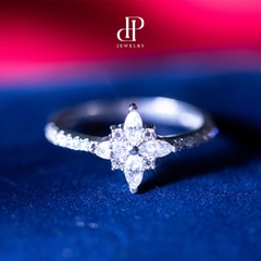 HPJ HOA 4 CÁNH FULL MOISSANITE - SRE043