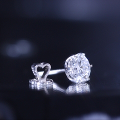 Bông tai nụ viên chủ MOISSANITE 8li Tối giản – Thanh lịch – Cao cấp - SEE238