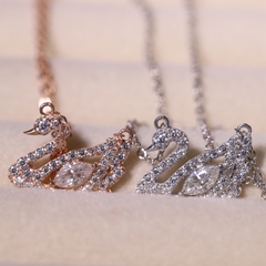 Dây Chuyền Thiên Nga FULL MOISSANITE - SNE235