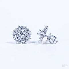 Bông tai Halo Chốt ren see144v1 ổ 5mm