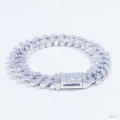 Bông tai Halo vuông Chốt ren see021v1 ổ 4.5mm