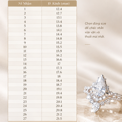 NHẪN TAM HOA VIÊN CHỦ 9li - SANG TRỌNG, QUÝ PHÁI - SRE315