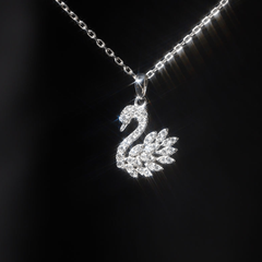 Mặt Dây Thiên Nga FULL MOISSANITE - SPE236(Không kèm dây)
