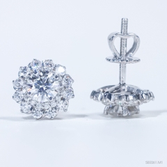 Bông tai Halo Chốt ren see061 ổ 5.4mm