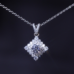 Mặt Dây chuyền Mặt Thoi Viên chủ 5.4li FULL MOISSANITE - Không kèm dây Spe021
