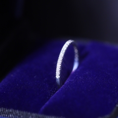 Nhẫn FULL MOISSANITE 1.2li, nhỏ gọn tinh tế nhưng vẫn sang trọng và lấp lánh, SRI001