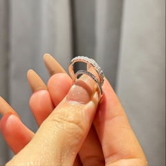 Nhẫn FULL MOISSANITE 1.2li, nhỏ gọn tinh tế nhưng vẫn sang trọng và lấp lánh, SRI001