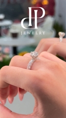 HPJ Rực Rỡ -  FULL MOISSANITE viên chủ 8.1 li, dành cho những cô gái thích sự lấp lánh - SRE079