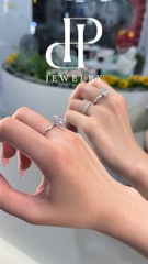 FULL MOISSANITE VIÊN CHỦ OVAL 8*12 MỀM MẠI, DỊU DÀNG, SANG TRỌNG,  SRE007