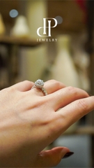 NHẪN MOISSANITE HALO 7.2 LY – KIỆT TÁC TỎA SÁNG TỪ MỌI GÓC NHÌN - SRE132