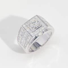 Nhẫn nam Đai Baguette srm102 ổ 6,3mm
