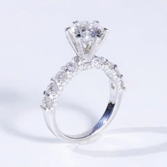 Nhẫn nữ 6 chấu đai079 ổ 8,1mm