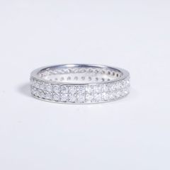 Nhẫn Half Eternity Full Eternity sri005v1 2 hàng 1.5mm