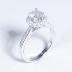 Nhẫn nữ Halo đai027 ổ 6,0mm