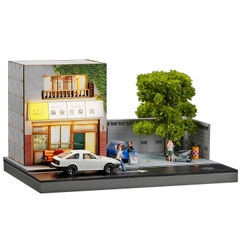 Diorama 1:64 Nhà Hàng Fuji 2 Tầng Có Đèn LED - Phong Cách Nhật Bản | GRE•911