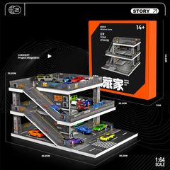 Diorama 1:64 Japanese Style Ramp - Bãi Đỗ Xe Dốc Phong Cách Nhật Bản | GRE•911