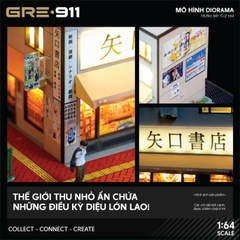 Mô hình trưng bày diorama Japanese Bookstore Scene GRE911DIO-40 (Có Figs + Phụ kiện)