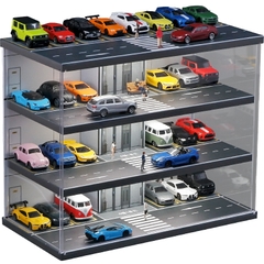 Diorama 1:64 Bãi Đỗ Xe Hầm Thang Máy - Garage Nhiều Tầng Có Đèn LED | GRE•911