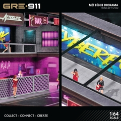 Mô hình bãi đỗ xe phong cách Cyberpunk