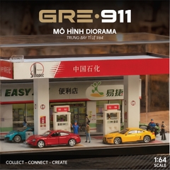 Mô hình trưng bày diorama trạm xăng Sinopec GRE911DIO-30