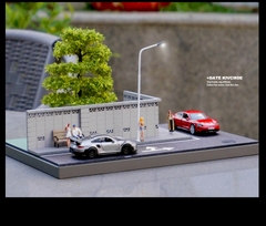 Diorama 1:64 Góc Phố - Góc Đường Có Đèn LED | Phong Cách Đô Thị | GRE•911