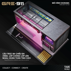 Mô hình bãi đỗ xe phong cách Cyberpunk