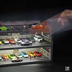 Diorama Bãi Đỗ Xe 3 Tầng Có Cửa Sổ