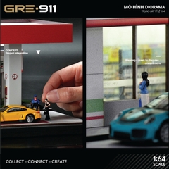 Mô hình trưng bày diorama trạm xăng Sinopec GRE911DIO-30