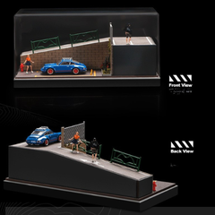 Diorama 1:64 Cảnh Phố Dốc - Garage Mini Có Mica | GRE•911